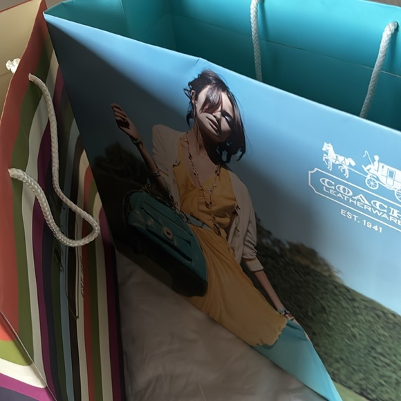 Large Y2k COACH Gift Bags Lot of 7 varieties - Picture 5 of 12